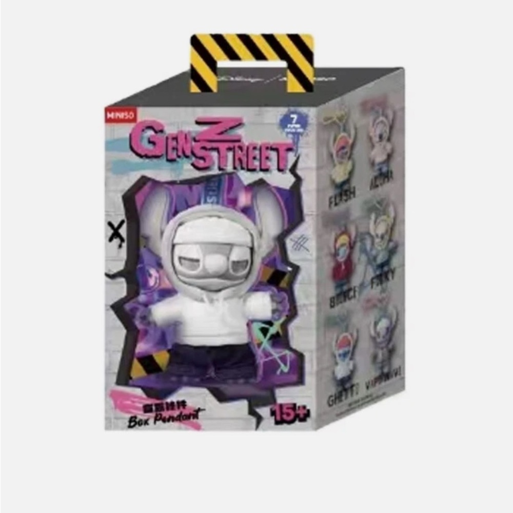 SOLD💙💙💙SALE!!! Miniso GenZ Street Box Pendant - White and blue💙💙💙
